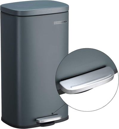 Kitchen Rubbish Bin 30L Grey