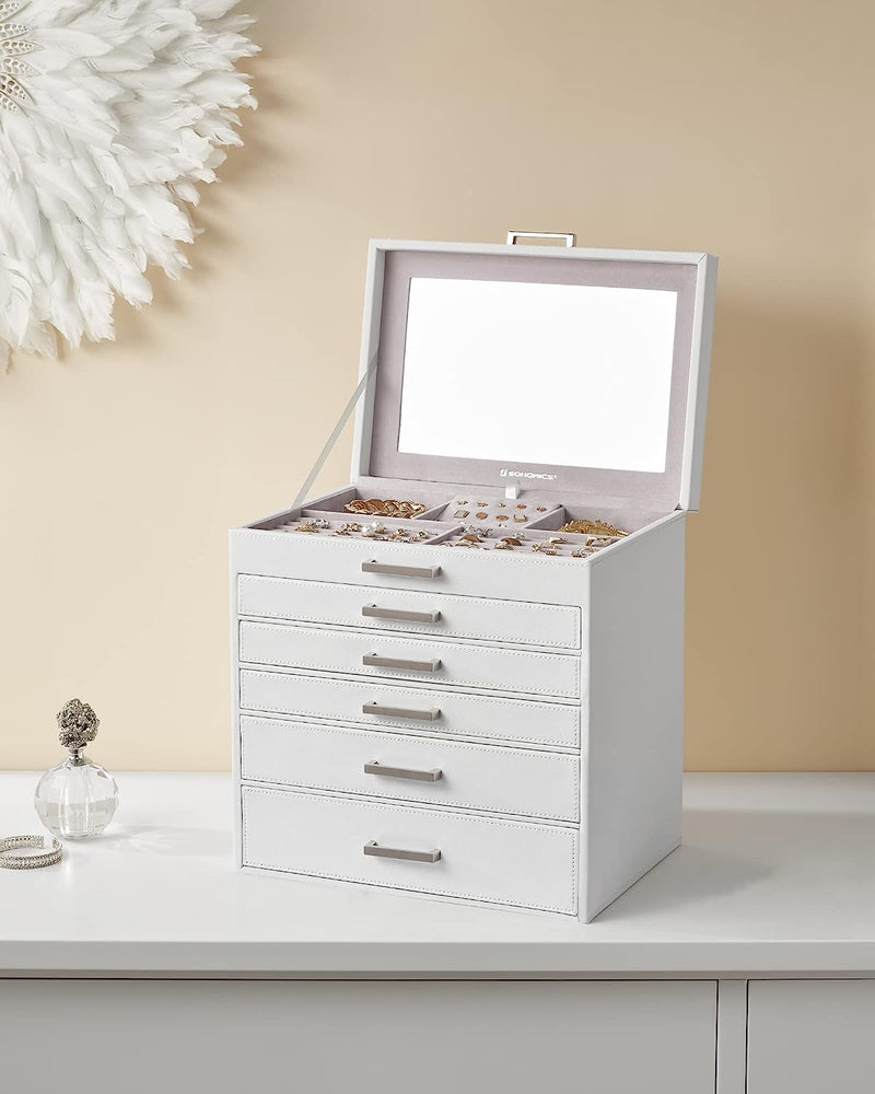 Large Jewellery Organiser With 6 Layers and 5 Drawers