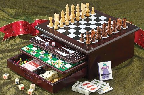 15-in-1 Family Game Box – Chess, Cards & More