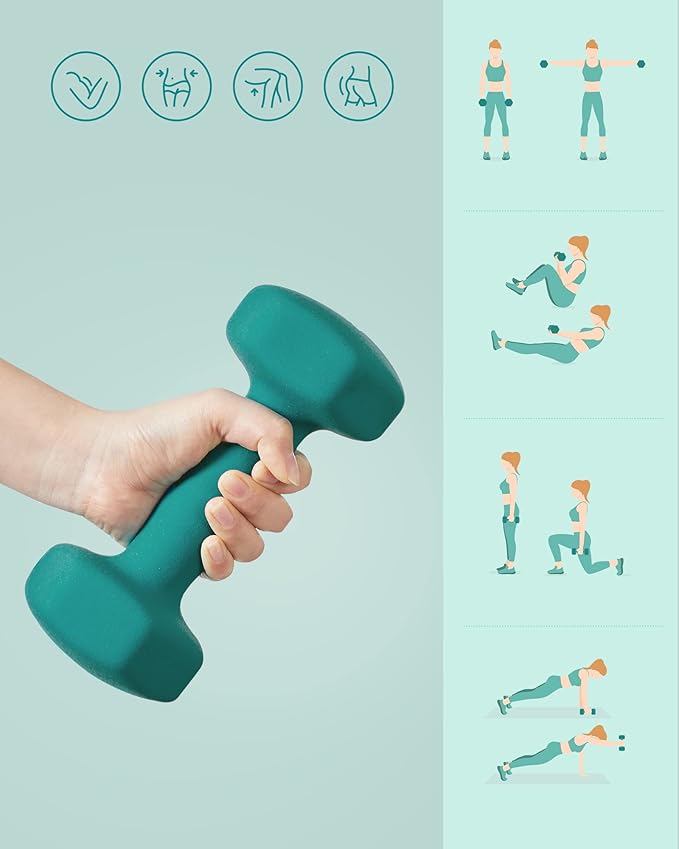 Dumbbell 3kg - Green (Set of 2)