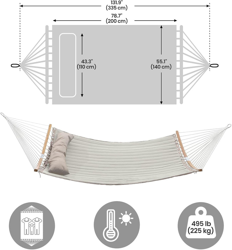 Quilted Hammock – Beige