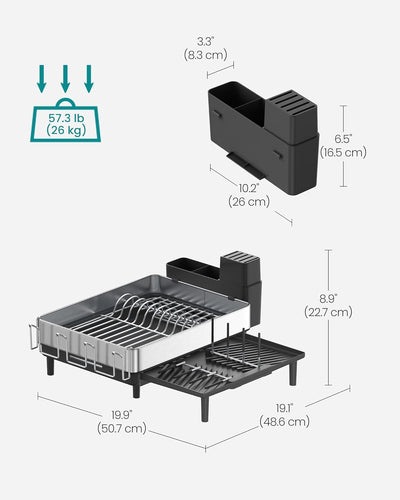 Stainless Steel Expandable Dish Rack