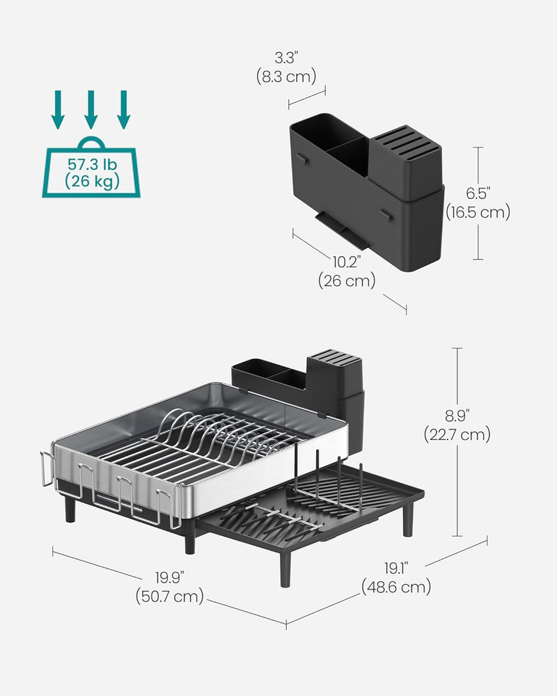 Stainless Steel Expandable Dish Rack