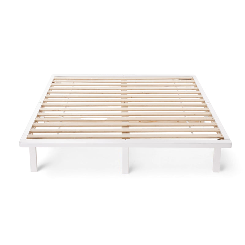 Desmond Signature Sleep Bundle - Double Mattress + White Bed Frame