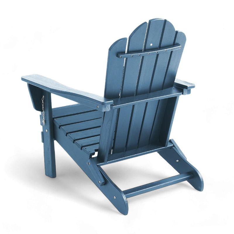 Adirondack Outdoor Chair with Cup Holder - Blue