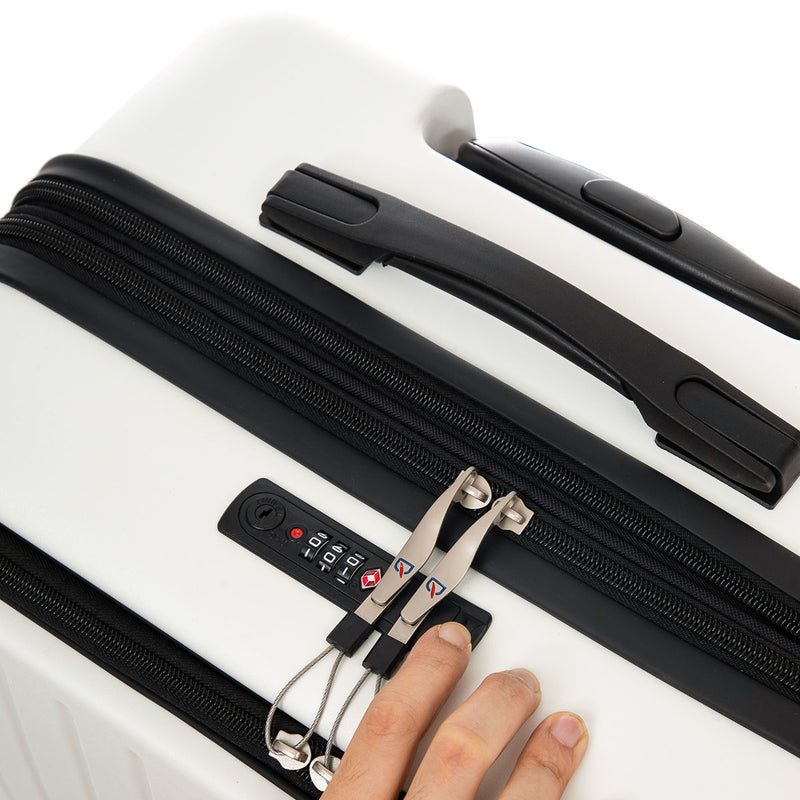 Luggage Suitcase Pro - White (Set of 3)