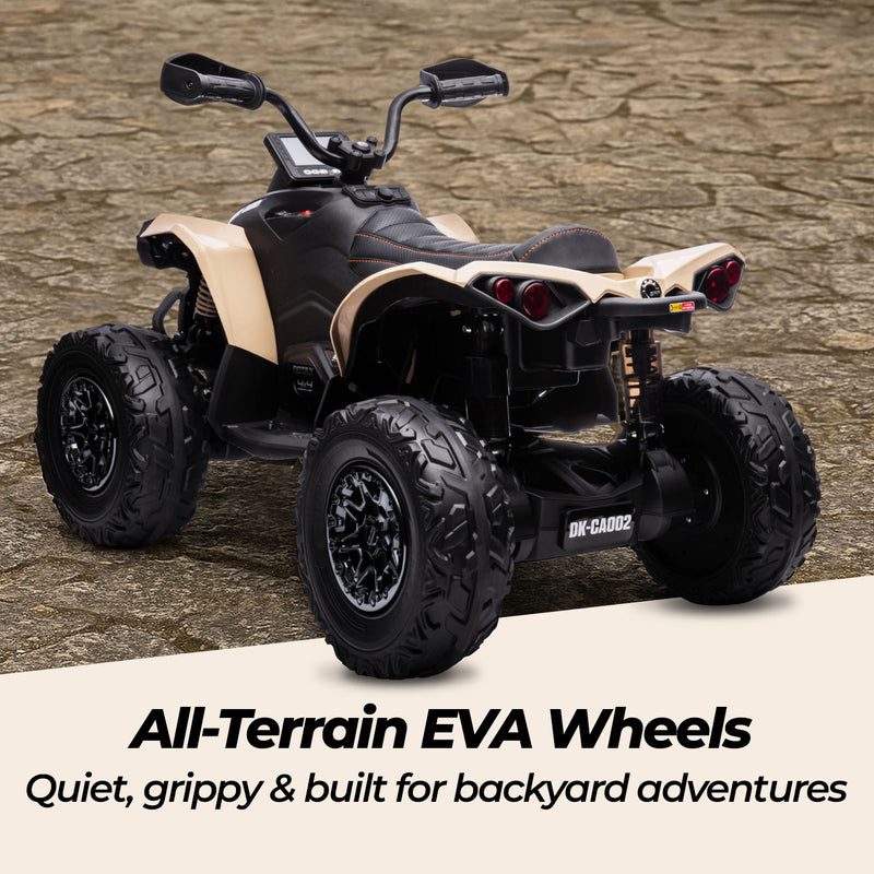 Kids Ride On Quad – Can-Am Renegade 24V Electric ATV (Khaki)