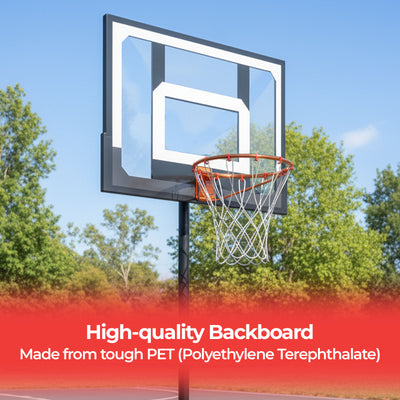 DynaSpace Kids 108–210cm Adjustable Basketball Hoop Stand Set