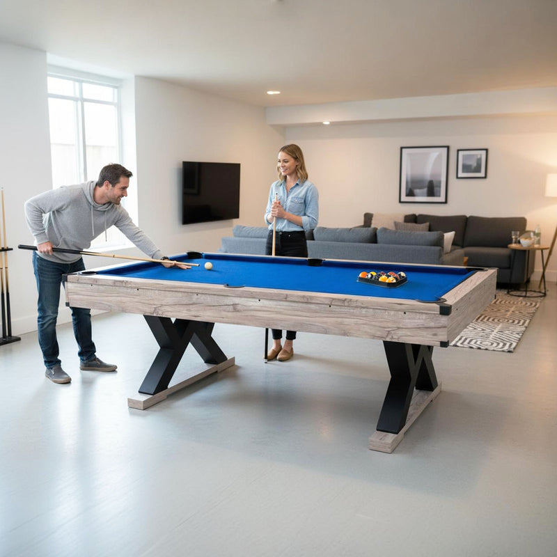 7FT 3-in-1 Pool, Table Tennis & Dining Table