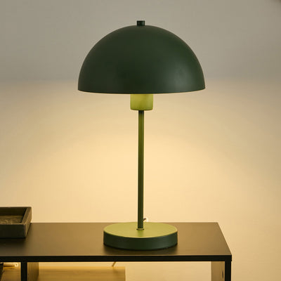 Metal Table Lamp with Dome Shade - Green