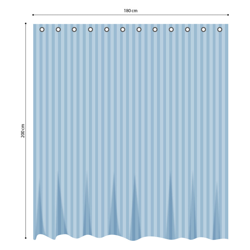 Satin Luxe Extra-Long Shower Curtain - 180 x 200 cm
