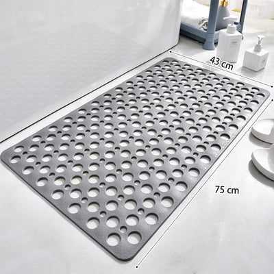 Bath Mat with Suction Cups & Drain Holes