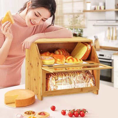 Kitchen Bamboo Bread Box