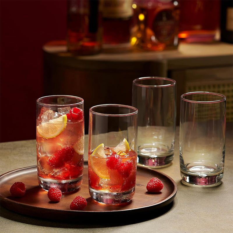 Crystal-Clear Drinking Glasses (Set of 6)