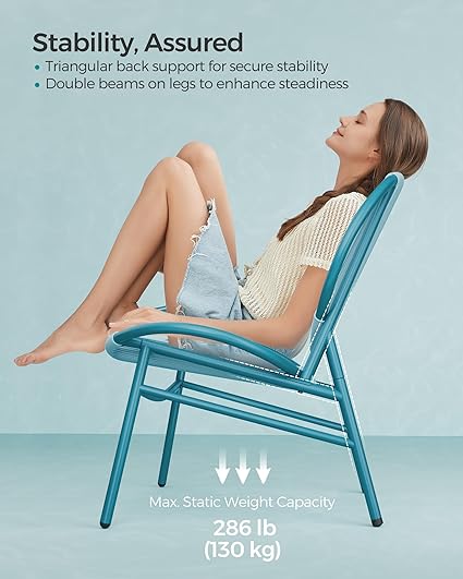 3-Piece Garden Furniture Set – Lake Blue