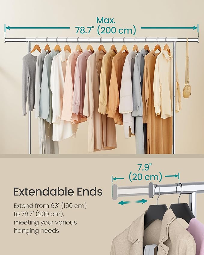 Adjustable Metal Garment Rack Large