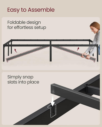 Modern Metal Bed Base – Double