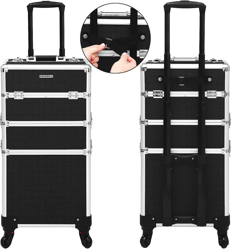 Professional Makeup Travel Trolley Rolling Case