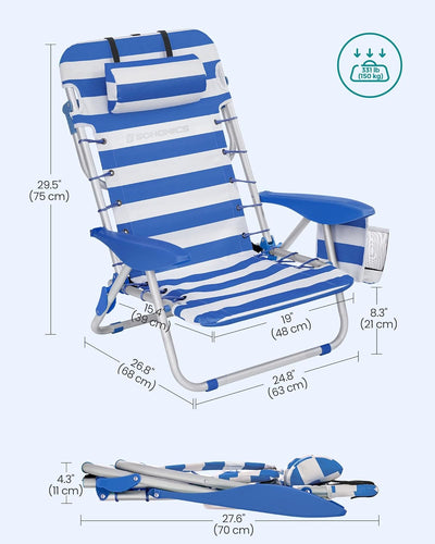 Folding Outdoor Beach & Camping Chair