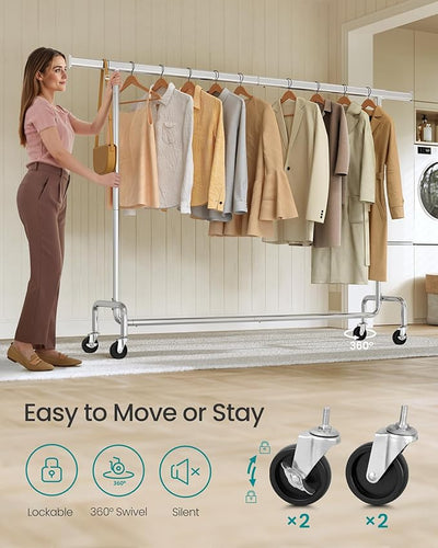 Adjustable Metal Garment Rack Large