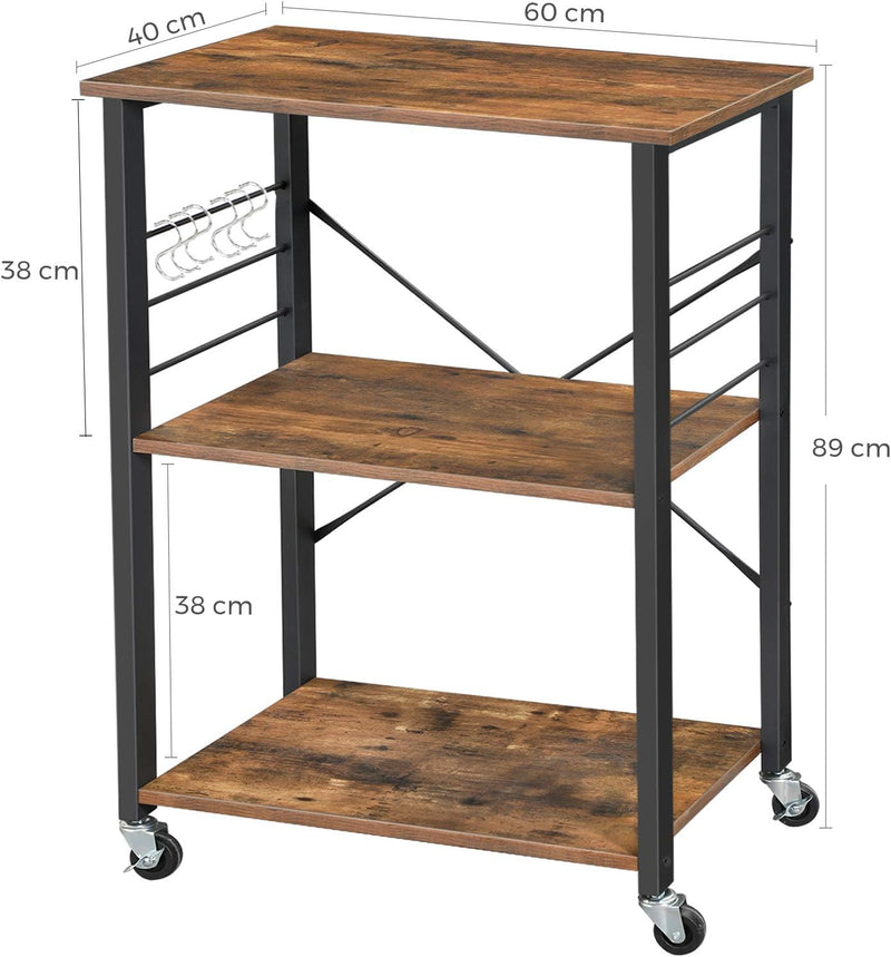 Vasagle Kitchen Storage Shelf on Wheels