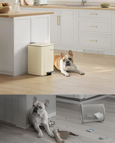 Kitchen Rubbish Bin 20L - Beige