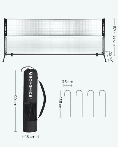 Portable Badminton Volleyball Tennis Pickleball Net - 300cm