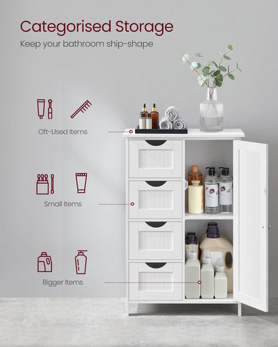 Bathroom Floor Storage Cabinet
