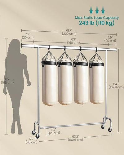 Adjustable Metal Garment Rack Large