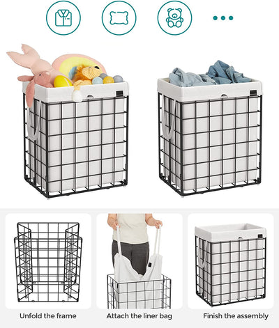 Laundry Basket 90L - White