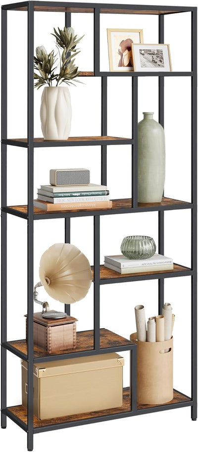 6-Tier Bookcase Display Shelf
