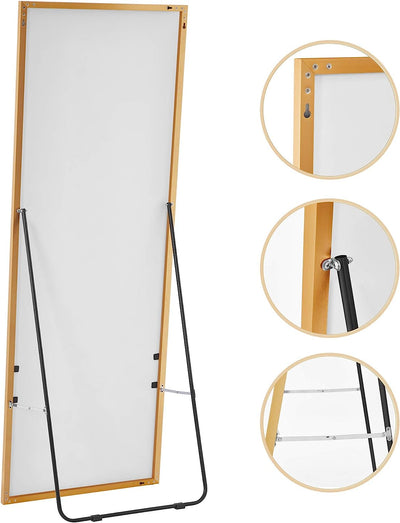 Free Standing Mirror - Gold
