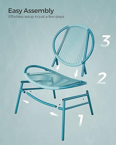 3-Piece Garden Furniture Set – Lake Blue