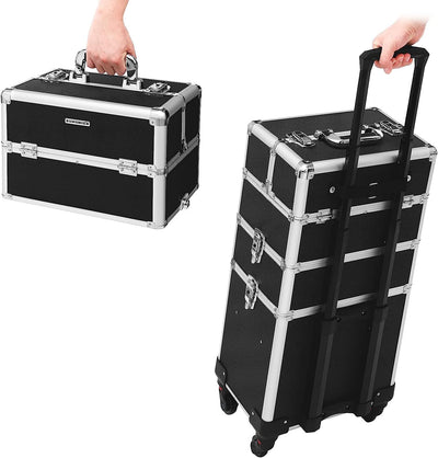 Professional Makeup Travel Trolley Rolling Case