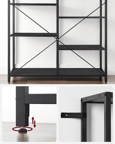 Vasagle Display Storage Rack Bookshelf - Black