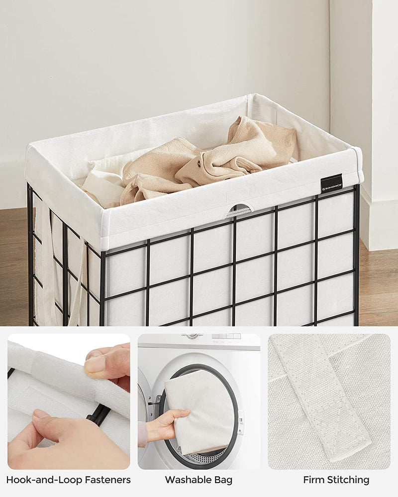 Laundry Basket 90L - White