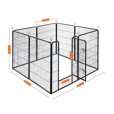 Heavy Duty Dog Playpen XX-Large Black