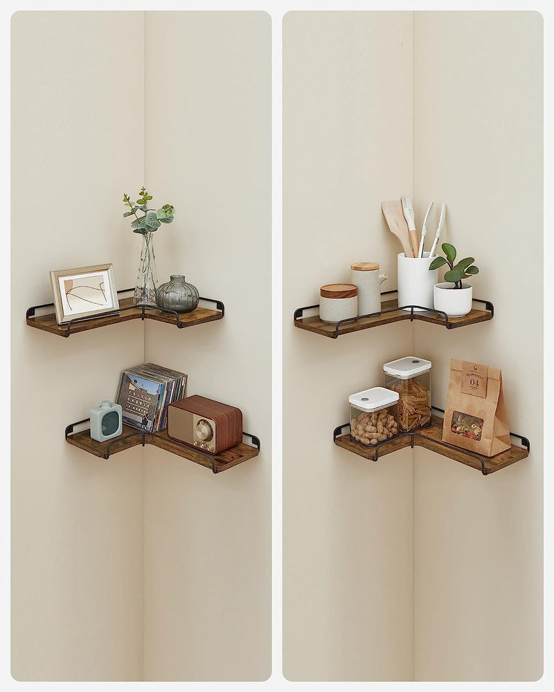 Vasagle L-Shaped Floating Shelves (Set of 2)