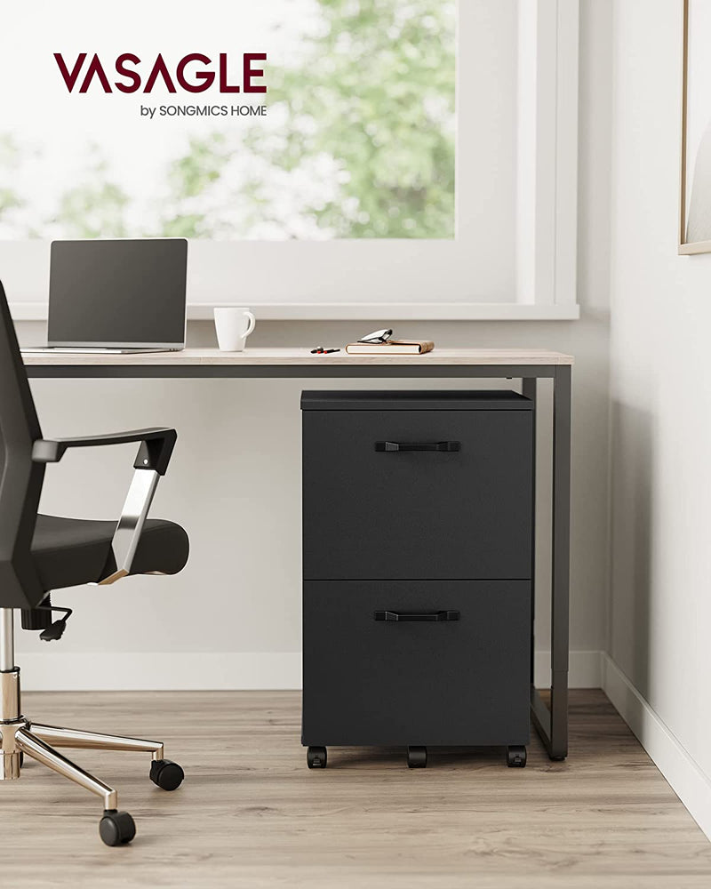 Vasagle Office File Cabinet With 2 Drawer Black