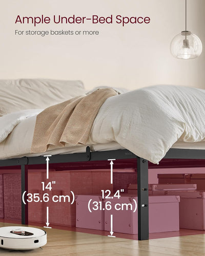 Modern Metal Bed Base – Double