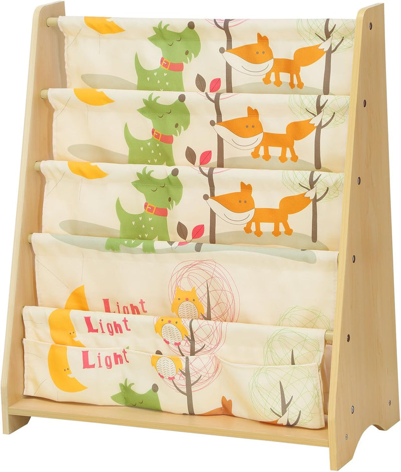4-Tier Fabric Book Shelves