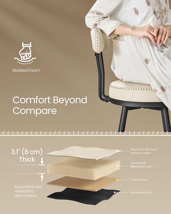 Swivel Bar Height Stools (Set of 2)