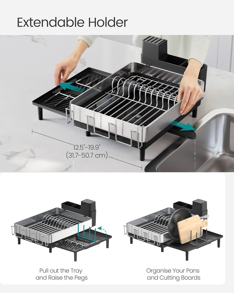 Stainless Steel Expandable Dish Rack