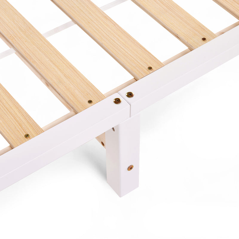 Desmond Signature Sleep Bundle - Double Mattress + White Bed Frame