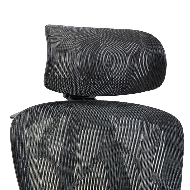 ErgoElite Ultimate Mesh Reclining Office Chair with Footrest – Black