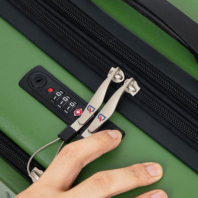 Luggage Suitcase Pro - Green (Set of 3)