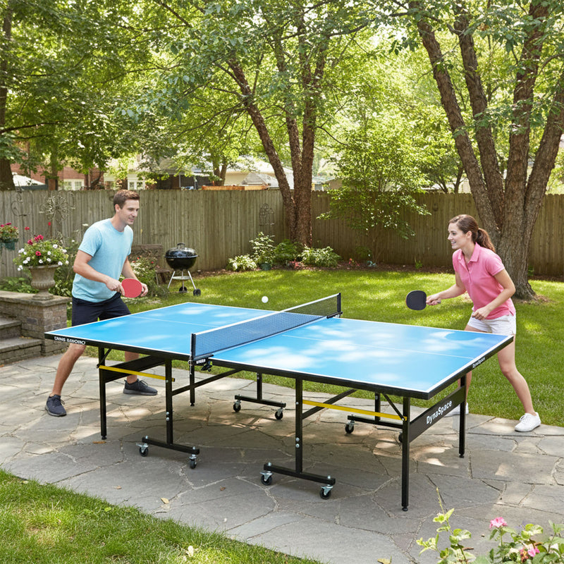 DynaSpace Outdoor Table Tennis Table – Foldable Weatherproof Design