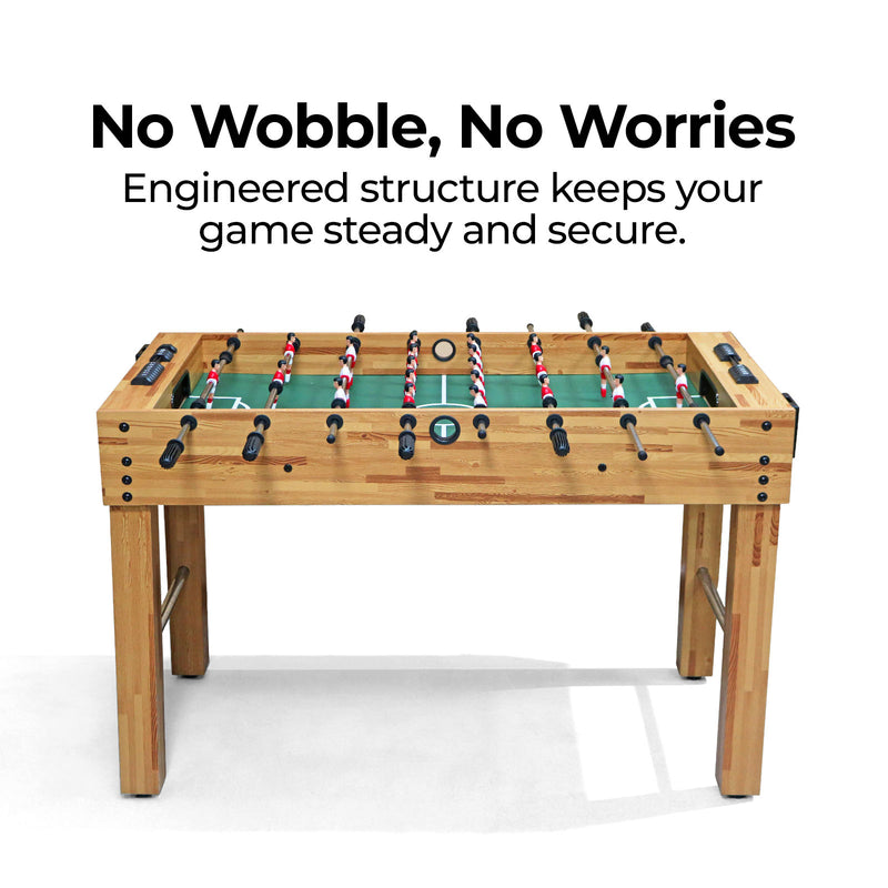 4ft Foosball Table – Wood Finish