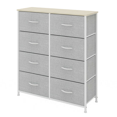 8 Drawer Storage Chest - White