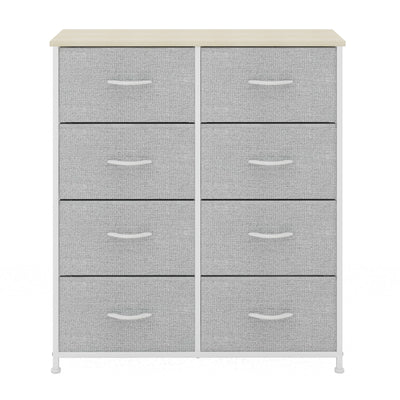 8 Drawer Storage Chest - White